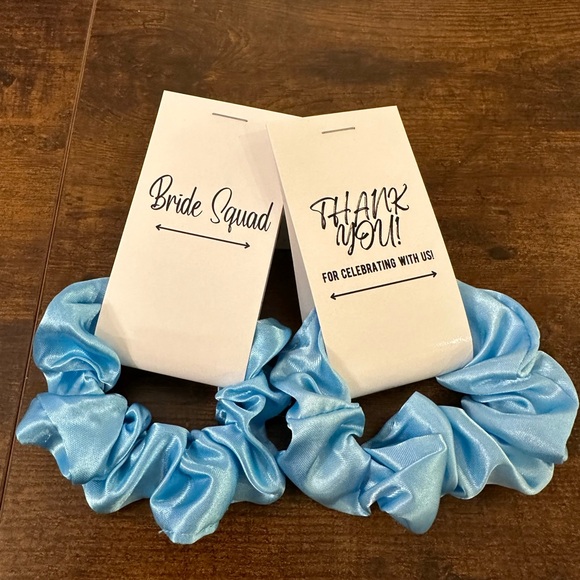 Paired-Hair Scrunchies any (2) color with pre-printed tags of your choice. - Picture 4 of 6